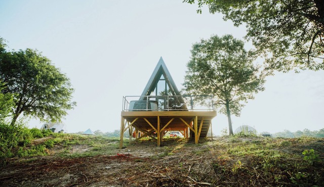 Modern A-Frame Cabin: Hot Tub, TV, & Lake Views