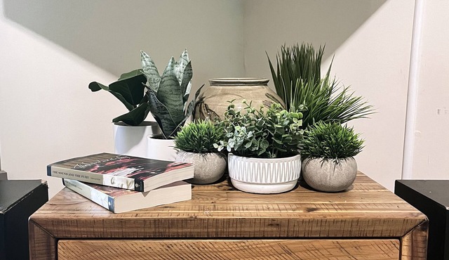 Modern amenities in a rustic landscape