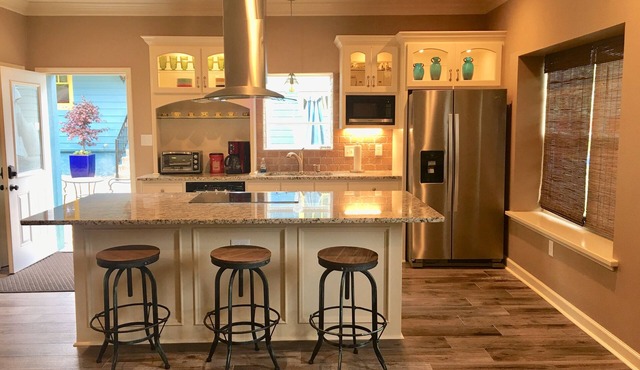 Modern and chic guest house with EV universal wall connector level 2