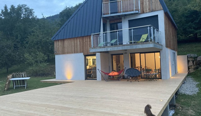 Modern and comfortable chalet with stunning views of the Ariege Pyrenees