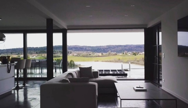 Modern apartment with lake view