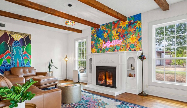 Modern Austin Pool House | Hot Tub, Sauna, Gym & RV | Pet-Friendly Southwest Gem