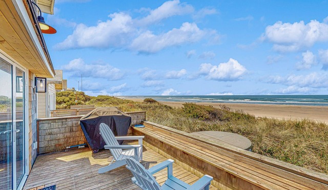 Modern Beach Home with Private Hot Tub & Sweeping Oceanfront Views - Dogs OK