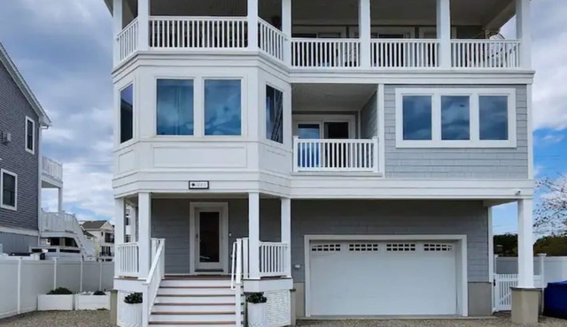 Modern Beach House with Ocean and Bay Views - 600 Feet from the Beach.