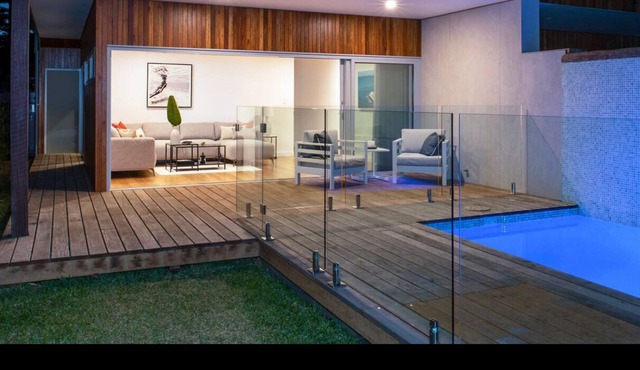 Modern beachside luxury with a plunge pool, ocean views and 100m to the beach