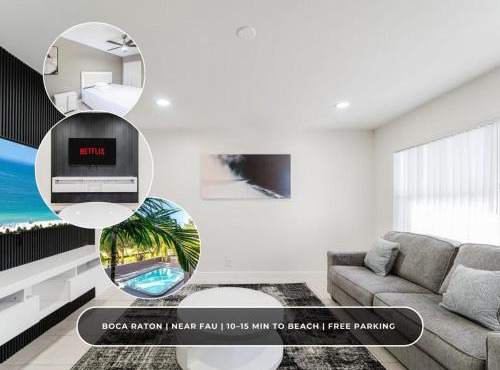 Modern Boca Condo Near FAU - 2 KING BR, Pool