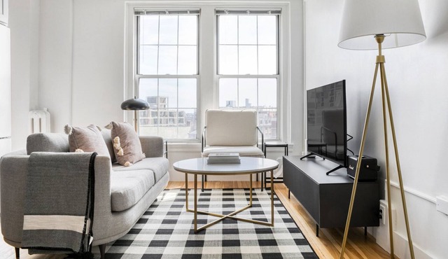 Modern Brookline 2BR w/ Elevator & Gym, near Green Line, by Blueground