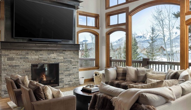 Modern Cabin Home by InvitedHome | Patio, Walk to Gondola, Fireplace