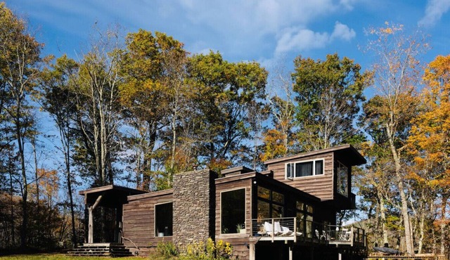 Modern Catskills Escape w/Hot tub, Creek, & Views