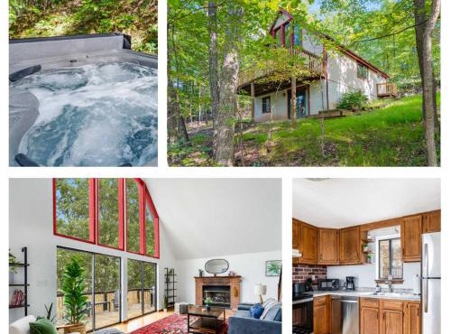 Modern Chalet w Hot Tub, Large Deck, Grill & WiFi