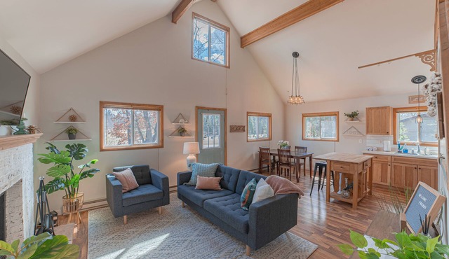 Modern Chalet with Fireplace - close to Higgins Lake!
