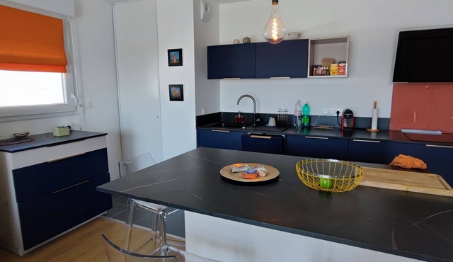 Modern city center apartment, close to the sea and forest, with large balcony