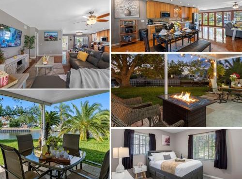 Modern Coastal Retreat w Waterfront Canal Views