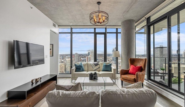 Modern Comfort with Views, Parking, Office & AC