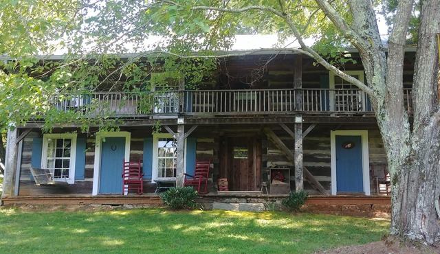 Modern comforts in an 1860's log cabin nestled in the Appalachian Foothills.