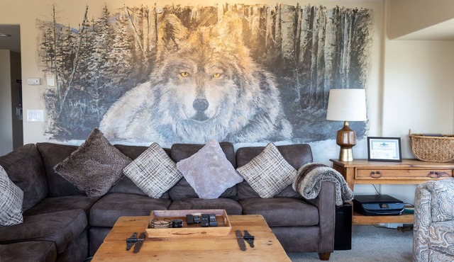 Modern Condo. Hot tub. Amazing Lake views. Mural.