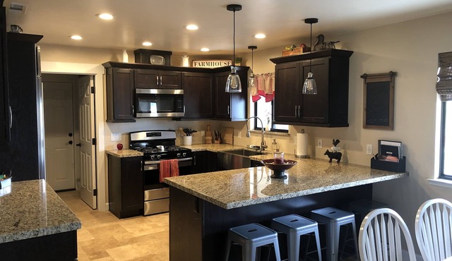 Modern country escape with vineyard views, dog friendly