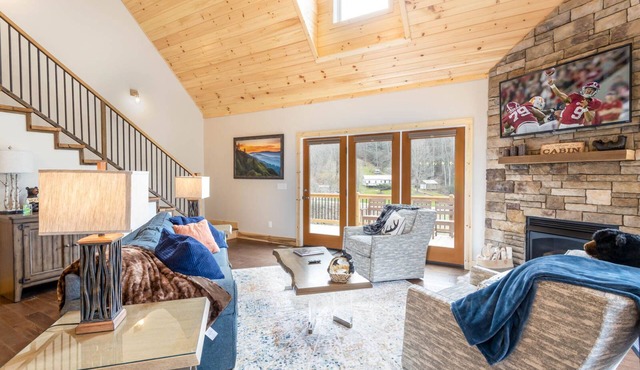 Modern, Creekside Mountain Home