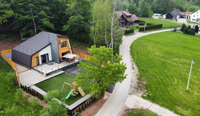 Modern designed villa with sauna in the nature park Velebit
