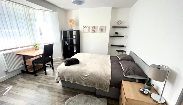 Modern Double Room with Fire TV