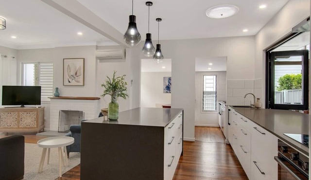 Modern family home in a leafy riverside suburb