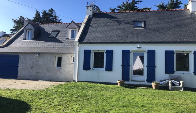 Modern family house with terrace and sea views