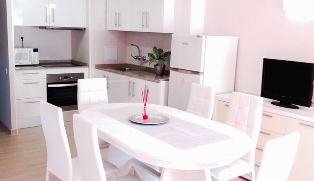 Modern first line beach apartment with air conditioning