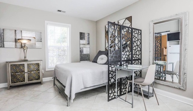 Modern Gray Studio Steps to Pool Myrtle Beach SC
