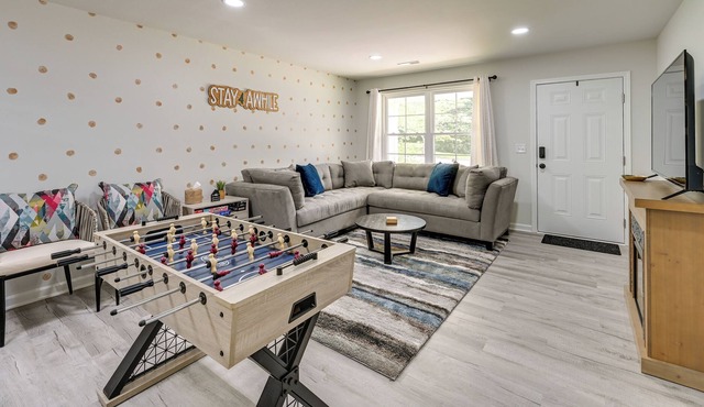 Modern Greensboro Getaway w/ Fire Pit!