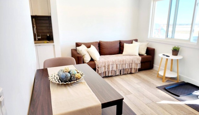 Modern Ground-Level Condo, Private Entrance, Walk to Shops, YMCA, Sleeps 4