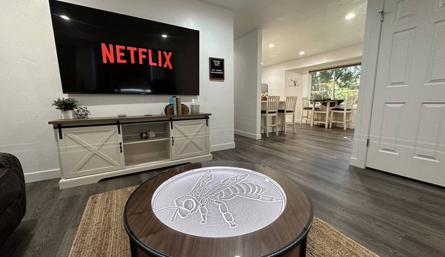Modern hideaway in Logan Utah with changing sand table.