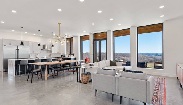 Modern Hilltop Home With Stunning Vista Views