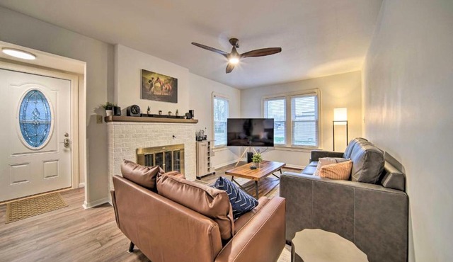 Modern Home Family Friendly Grill Fireplace