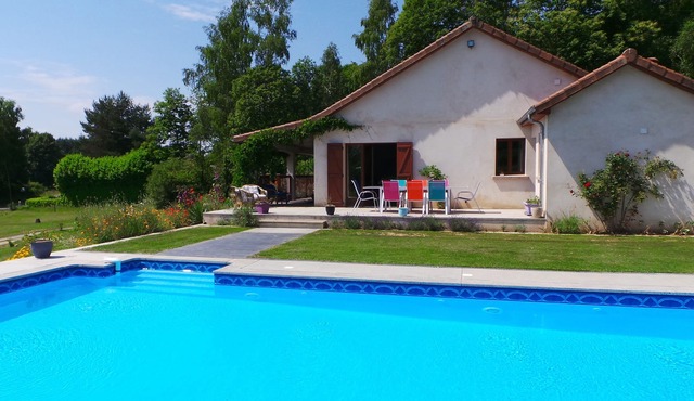 Modern Home/Gite with Salt Pool in the Limousin National Park.
