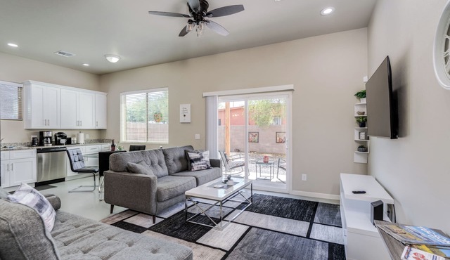 Modern home, great central location, quiet neighborhood, walk to the Mall!