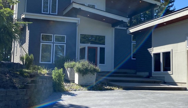 Modern Home in Paradise on Puget Sound Private Island with Hot Tub