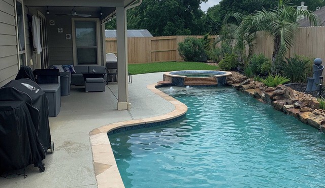 Modern home with pool