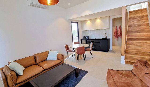 Modern home with pool + ocean and farm views!