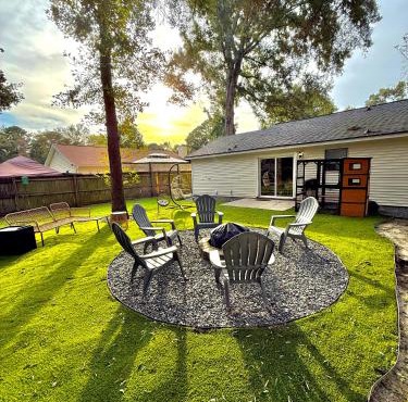Modern Home with Theater, BBQ & Private Yard