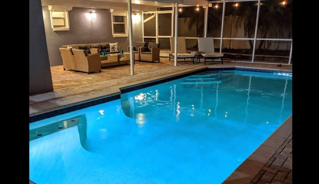 Modern home with private pool and local beaches.