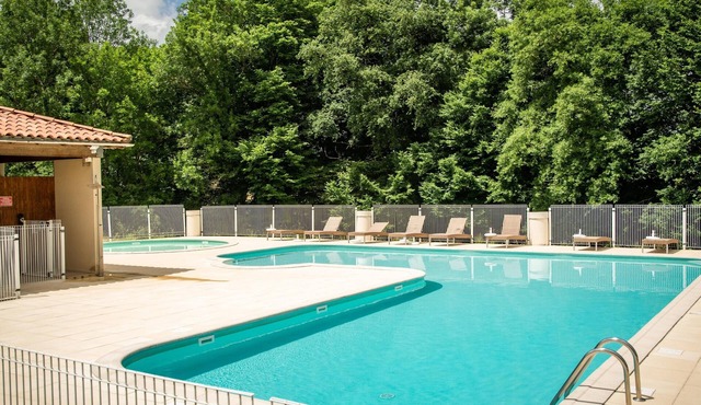 Modern house on small holiday park with pool