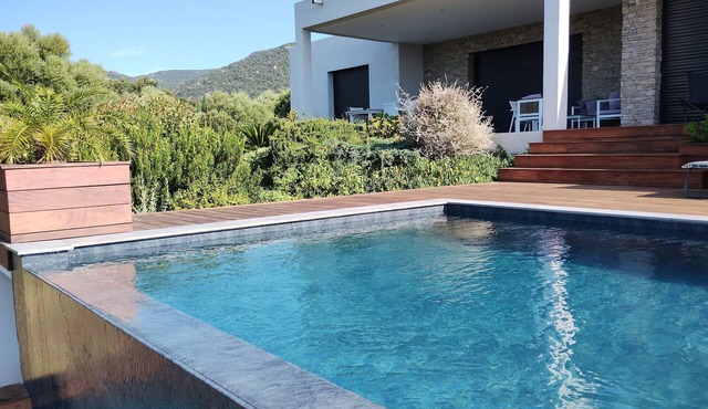 Modern house with pool Monacia d'Aullène South Corsica