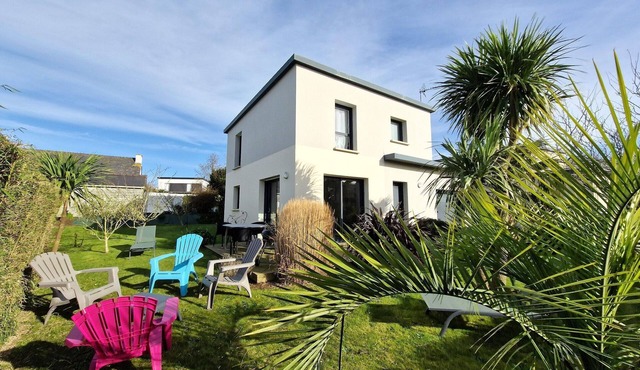 Modern house near the coast