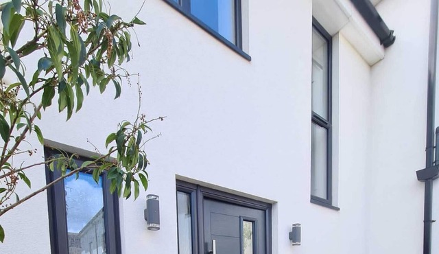 Modern House - Parking and Garden