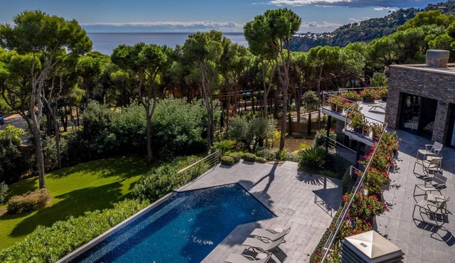 Modern house with beautiful heated swimming pool