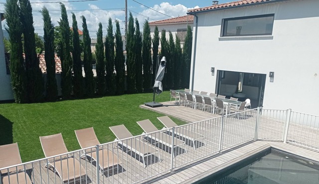 Modern house with pool