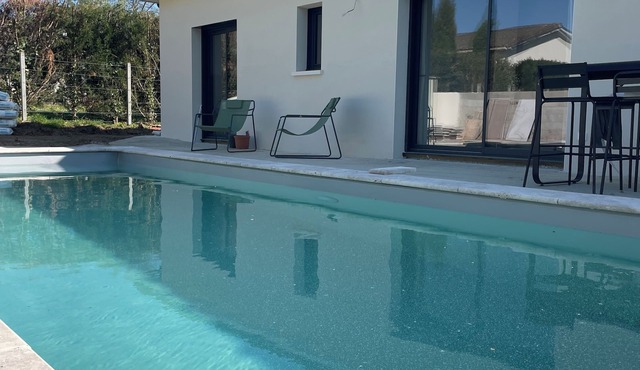 Modern house with pool