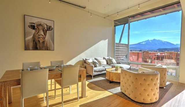 Modern Industrial Condo w/Spectacular Sopris Views