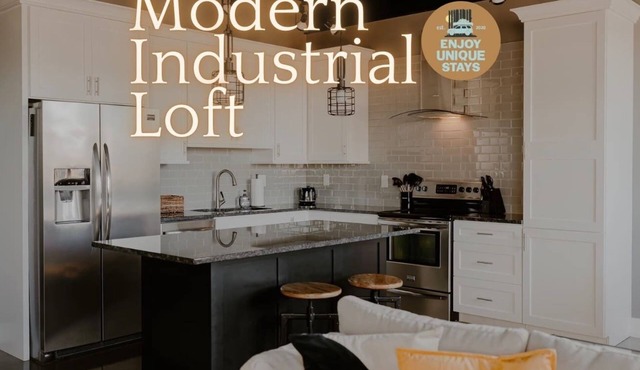 Modern Industrial Loft for Two