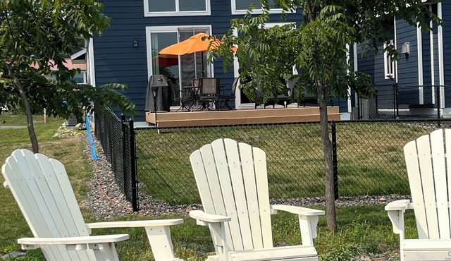 Modern Lake Home with Pickleball and Pontoon available to rent.